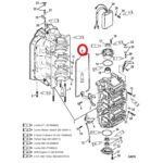 Empacadura Tira Lateral de Carter Mercury 135-225 HP. - Imagen 2