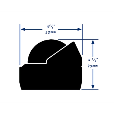 Brújula Negra Montaje en Superficie