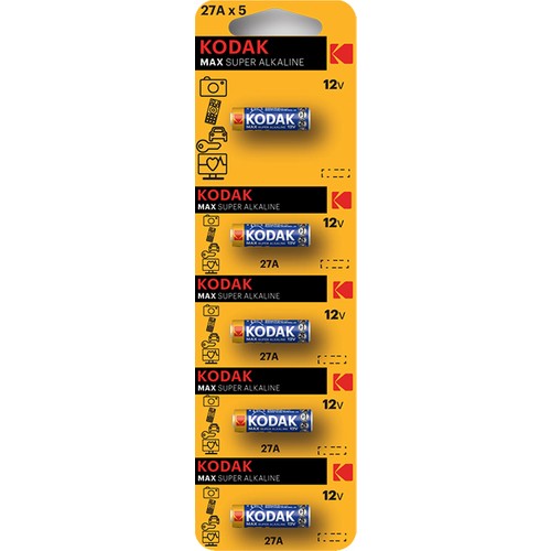 6826- Pilas Max Super Alcalina A27 Blisterx5 KODAK #30414402 (1) Pilas