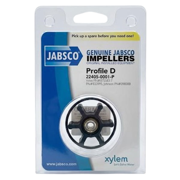9250- Impeller Bomba de Agua Salada JABSCO #22405-0001-P (1) Impeller Bomba de Agua Salada